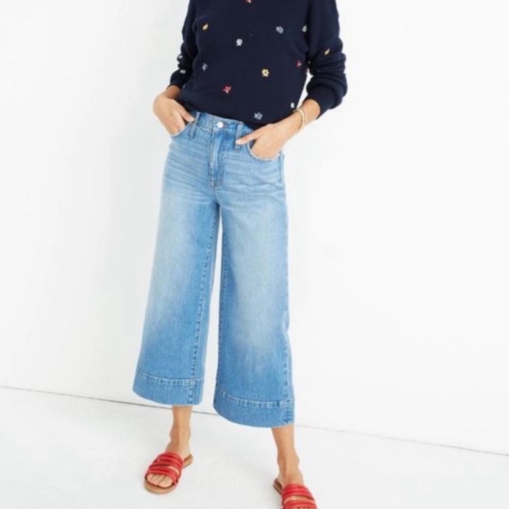 Madewell wide-leg crop jeans
